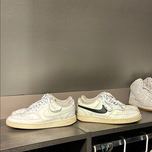 2 Pairs Nike White Sneakers